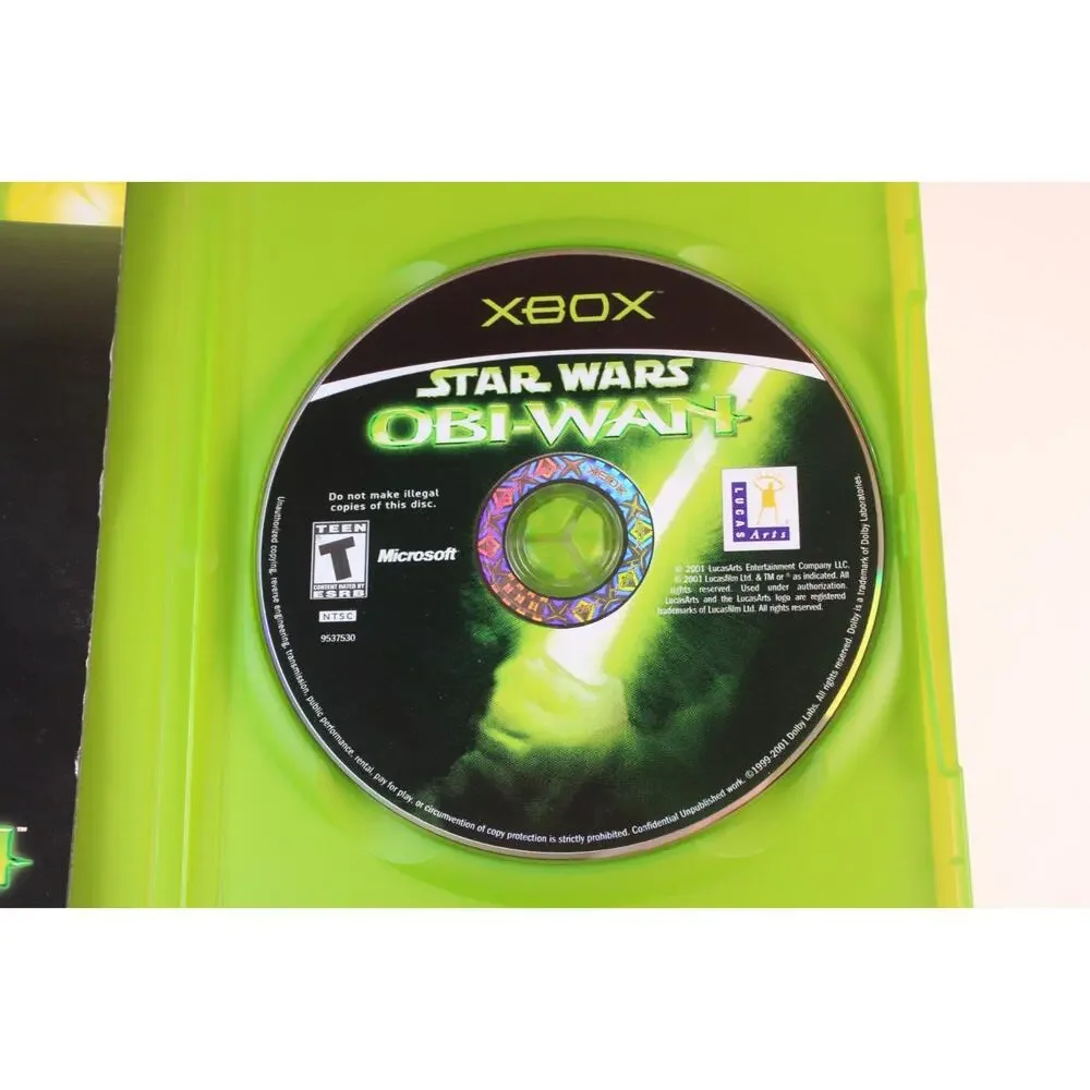 Star Wars Obi Wan (Microsoft Xbox, 2001) CIB Complete With Manual Tested